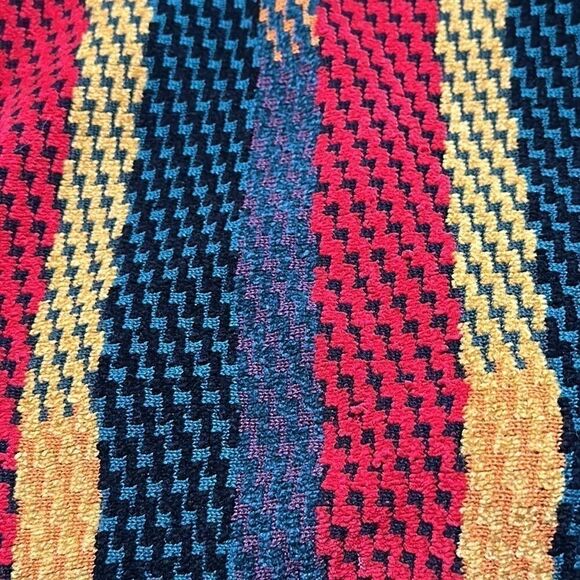 Vintage Tundra Canada Coogi Style 3D Knit Sweater Multicolor Cosby 90s Large - Picture 11 of 15
